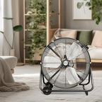 Pro Heavy-Duty Drum Fan w/Adjustable Tilt, 24in, alternate view 2