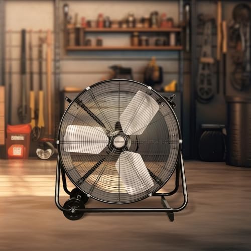 Pro Heavy-Duty Drum Fan w/Adjustable Tilt, 24in, alternate view 5