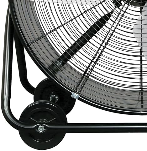 Pro Heavy-Duty Drum Fan w/Adjustable Tilt, 24in, alternate view 7