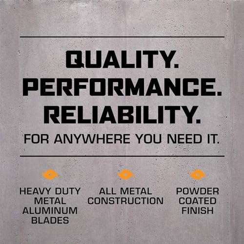 Pro High Velocity Floor Fan, 3 Speeds, Black, 20in, 2 Pack in Black, alternate view 3