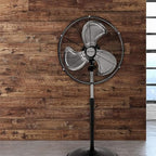 Pro High-Velocity Oscillating Metal Stand Fan, 20in, 2 Pack, alternate view 2