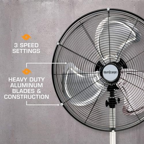 Pro High-Velocity Oscillating Metal Stand Fan, 20in, 2 Pack, alternate view 5