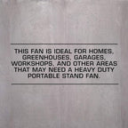 Pro High-Velocity Oscillating Metal Stand Fan, 20in, 2 Pack, alternate view 7