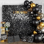 ProBlack Series Shimmer Wall Backdrop - 36Pcs Black