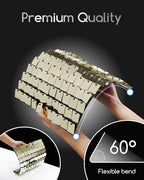 ProBlack Series Shimmer Wall Backdrop - 48Pcs Light Gold, alternate view 4