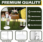PROLEE Flower Display Stand with 4 Round Buckets, Flower Display Stand, Flower Stand Metal, Florist Bouquet, alternate view 5