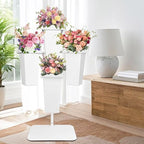 PROLEE Flower Display Stand with Buckets, Wedding Flower Cart Display Stand with Wheels, Flower Stand for, alternate view 2