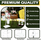 PROLEE Flower Display Stand with Buckets, Wedding Flower Cart Display Stand with Wheels, Flower Stand for, alternate view 5