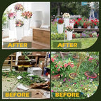 PROLEE Flower Display Stand with Buckets, Wedding Flower Cart Display Stand with Wheels, Flower Stand for, alternate view 6