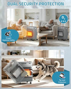 Propane Heater Indoor Outdoor Patio Heaters 6000 to 18000 BTU 3 Modes for Patio, Garage, Camping, Shop, Black, alternate view