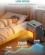 Propane Heater Indoor Outdoor Patio Heaters 6000 to 18000 BTU 3 Modes for Patio, Garage, Camping, Shop, Black, alternate view