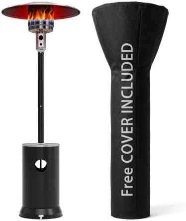 Propane Patio Heater for Outdoor, 2-in-1 Table Style, Double Layer Stainless Steel Burner, Durable Weatherproof