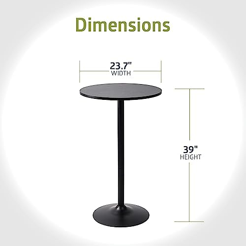 Pub Table, Jet Black, 4pk, alternate view 2