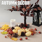 Pumpkin Decor Set, 23 PCS Fall Harvest Bowl Filler Decorations, alternate view 5