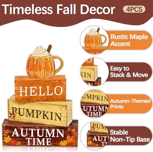 Pumpkin Fall Decor, Fall Decorations for Home, alternate view 4
