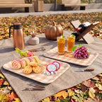 Pumpkin Fall Serving Platters Set, Serving Trays, 3Pack, 13x10Inch in Large in 3Pcs Farmhouse Fall, alternate view 5