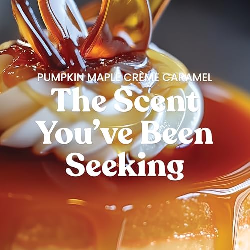 Pumpkin Maple Crème Caramel Scented Candle, 22oz Large Jar, alternate view 2