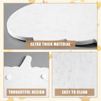 Pumpkin Shaped Marble Cutting Board, 11 x 9.8 Inch White Marble Cheese Board, Decorative Charcuterie Serving, alternate view