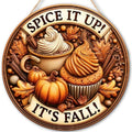 Pumpkin Spice Cafe Fall Decorations Wooden Hanging Sign, Spice it up Sign