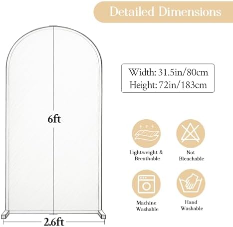 Purple 6FT Arch Cover in 6FT in Purple, alternate view 5