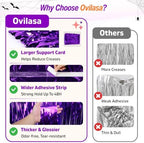 Purple Fringe Backdrop, 8 Pack 3.3 x 6.6 ft Foil Curtains in 3.3 x 6.6 ft, alternate view 3