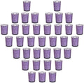 Purple Mercury Glass Tea Light Holders Set of 36 - Elegant Votive Candle Holders for Weddings, Showers and Home