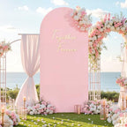 Purple Pink Arch Backdrop Cover 7.2FT Party Wedding Arch Covers Stretchy Backdrop Decorations Baby Shower Bridal, alternate