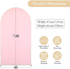 Purple Pink Arch Backdrop Cover 7.2FT Party Wedding Arch Covers Stretchy Backdrop Decorations Baby Shower Bridal, alternate