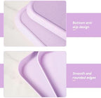 Purple Plastic Serving Platters and Trays, Serving Dishes for Entertaining, Rectangular Platters for Serving, alternate view