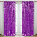 Purple Sequin Backdrop,18MM Large Sequin 4x10 ft, 2 Panel in 4 ft W x 10 ft L (2 Panels) in Purple