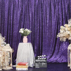 Purple Sequin Backdrop, 6Ft x 8Ft Glitter Photography Background Curtains for Halloween Party Wedding Birthday, alternate