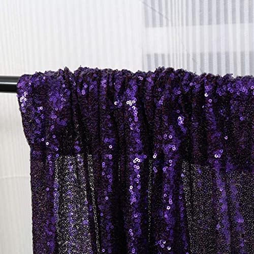 Purple Sequin Backdrop,8FT x 10FT Sequin Photography Backdrop Curtain for Halloween Party Birthday Decoration in, alternate