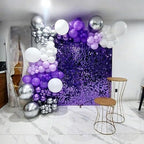 Purple Shimmer Wall Backdrop, 24 Panels, 6x4 Ft Photo Backdrop in 6x4 Ft, alternate view 4