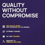 Purple Spandex Table Covers 6ft, 2 Pack - Elegant, Durable, Stretchy 6ft Table Cover Fitted, Wrinkle and Stain, alternate