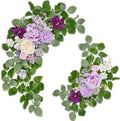 Purple Wedding Arch Flowers, Artificial Flowers for Wedding Arch