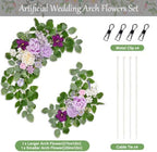 Purple Wedding Arch Flowers, Artificial Flowers for Wedding Arch, alternate view 3