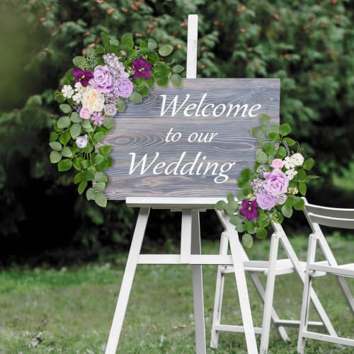 Purple Wedding Arch Flowers, Artificial Flowers for Wedding Arch, alternate view 4