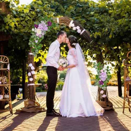 Purple Wedding Arch Flowers, Artificial Flowers for Wedding Arch, alternate view 5