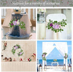 Purple Wedding Arch Flowers, Artificial Flowers for Wedding Arch, alternate view 7