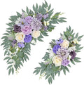 Purple Wedding Arch Flowers Set of 2