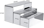 Purse Display Stand, 3 Silver Risers Display Stands Stainless Steel, Heavy Duty Countertop Shoes Stand Handbag, alternate