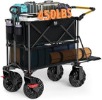 Push & Pull Double Decker Wagon, 400L Capacity & 450lb Load