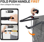 Push & Pull Double Decker Wagon, 400L Capacity & 450lb Load, alternate view 4