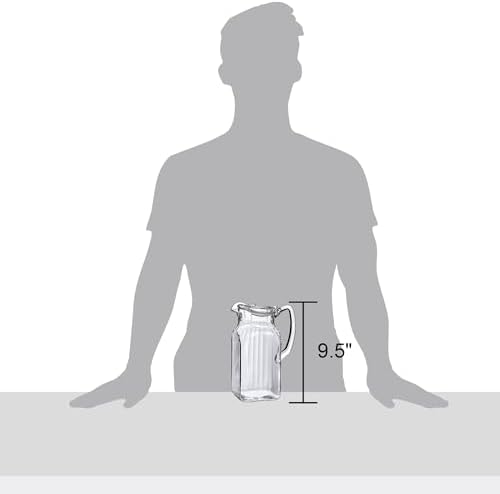Quadly Bandly - Plastic Pitcher (64 oz, 2 Quart), Clear Water Pitcher with Lid, Fridge Jug, BPA-Free, alternate view 2