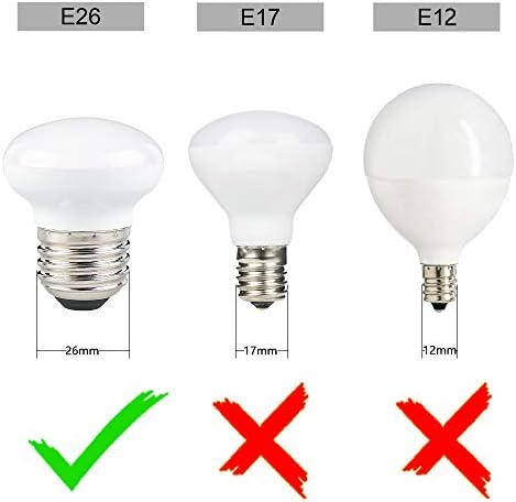 R14 LED Bulbs,4W 25W Equivalent, E26 Base, Daylight White, alternate view 3