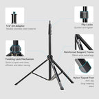 RA-S200 Photography Light Stand, 6.6ft Aluminum Lighting Tripod, alternate view 4