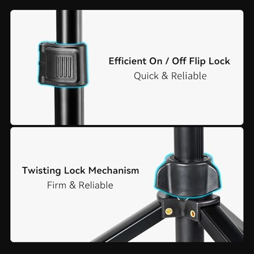 RA-S200 Photography Light Stand, 6.6ft Aluminum Lighting Tripod, alternate view 5