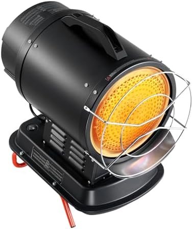 Radiant Heater, 70000 BTU Portable Space Heater with Handle, 8 Hour Heating, Adjustable Temperature, Indoor &