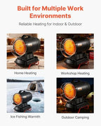 Radiant Heater, 70000 BTU Portable Space Heater with Handle, 8 Hour Heating, Adjustable Temperature, Indoor &, alternate view