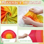 Rainbow Arch Backdrop Cover, Tropical Color,7.2ft+6ft,2 Pcs in 7.2 ft + 6 ft in Tropical Color, alternate view 4